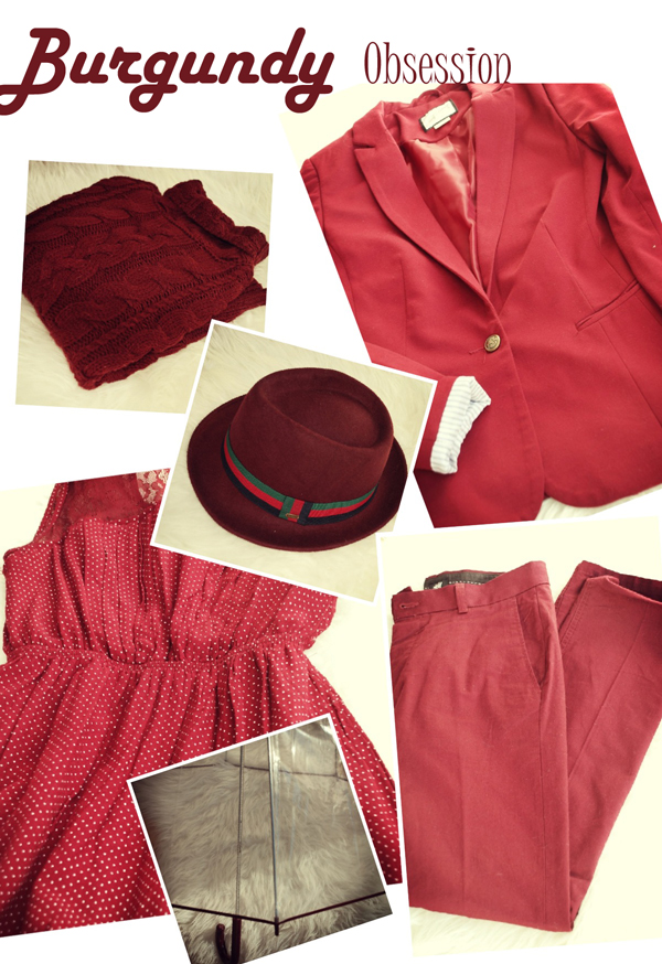 collage ropa burgundy
