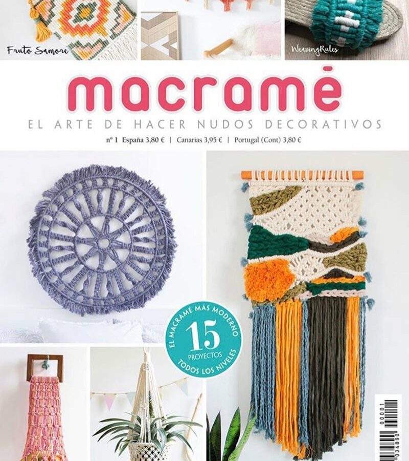 Revista Tricotar en casa - edicion especial Macramé