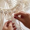 Elaborando Atrapasueños macrame