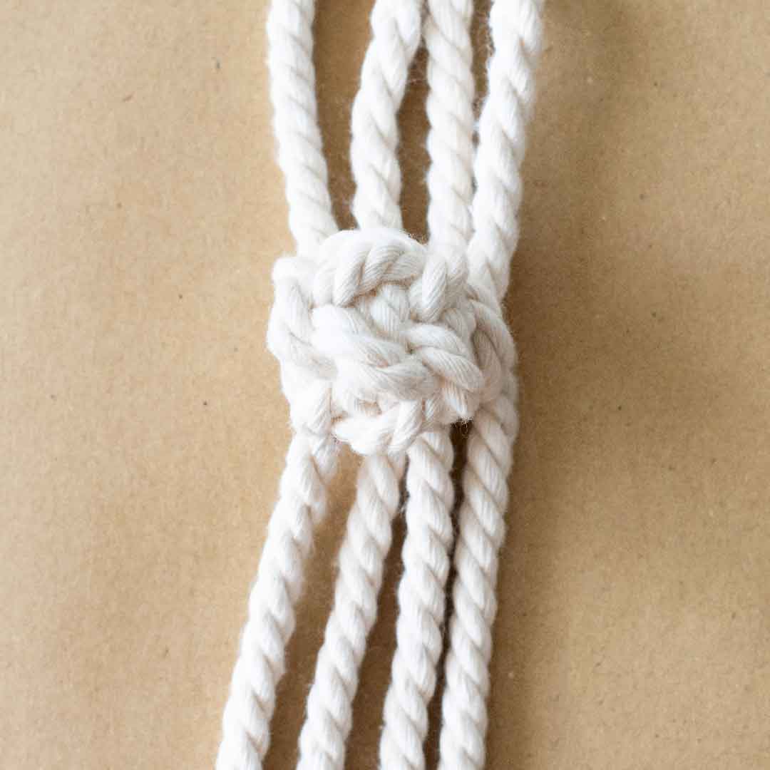 Nudo Macadamia de macramé