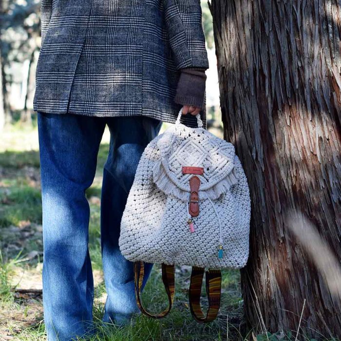 paso a paso mochila macrame